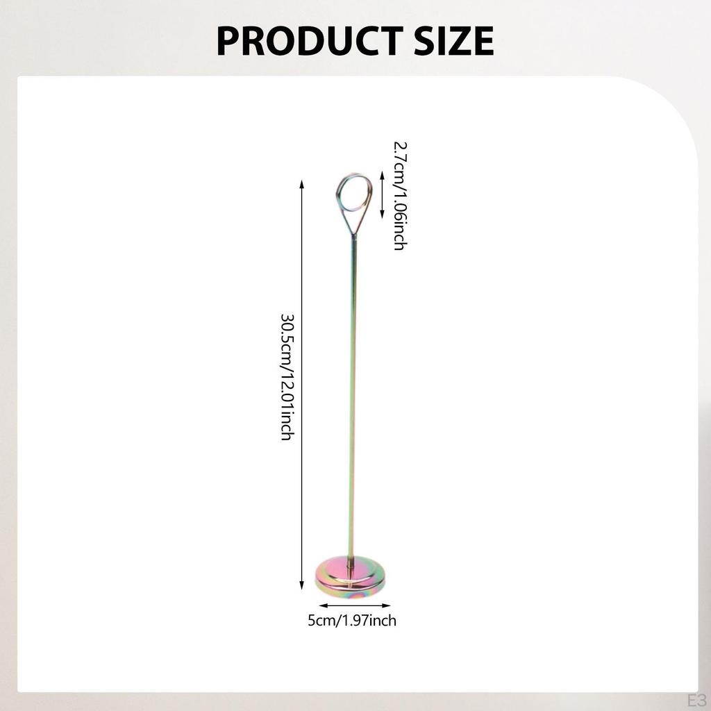12-calowy stojak na numer stołu Dekoracja biurkowa Stojak do domu