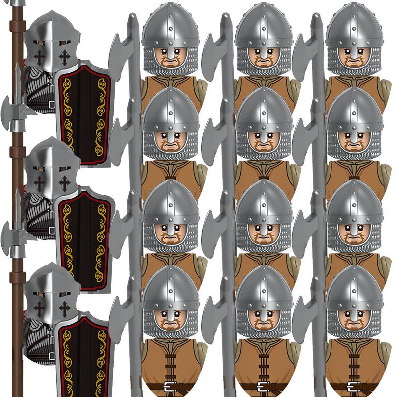 Kids Toys Medieval Military Figures Imperial Forbidden Army Knight Legion Ancient Soldier Suits Building Blocks Model Gifts