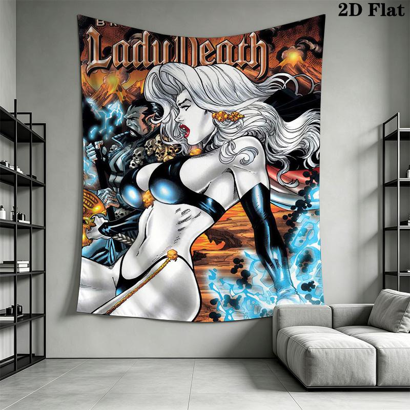 Lady Death Pattern Home Decor Tapestry, Wall Hanging, Decorative RV Wall Cloth.SGT0917521
