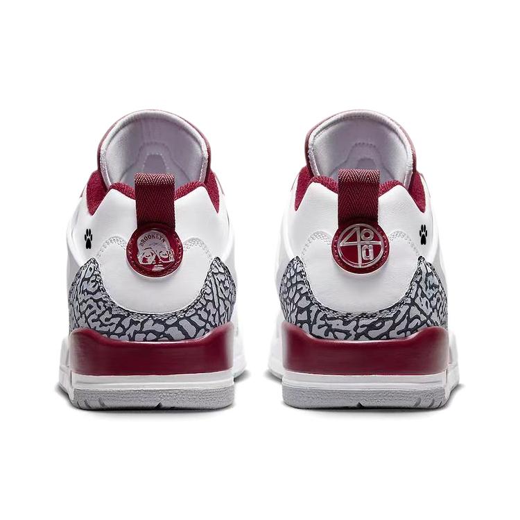 Jordan Spizike Red Plum And Wax Plum, Panda Lying On Its Stomach Abrasion Resistant Slip Resistant Low top FQ1759-106(Team56-)