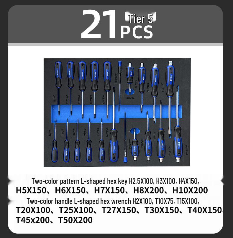 245-Piece EVA Tool Tray Set for Mechanics - Portable Car Repair and Workshop Maintenance Tools