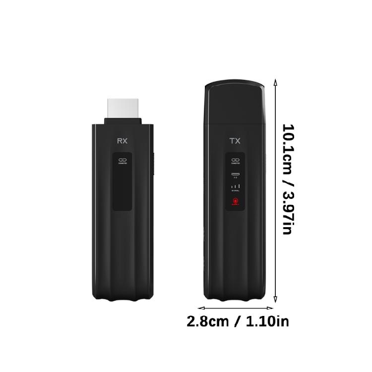 Compactly Wireless Transmitter Hdmis Adapter 1080P High Clear Transmission 50M Ranges for PC Gaming Consoles Projection