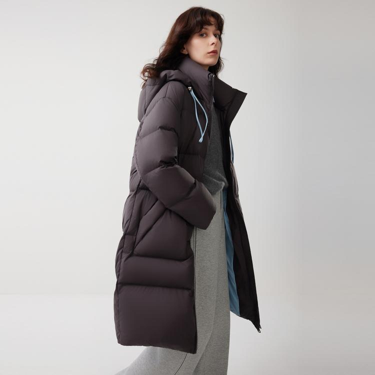 ELLE French Fashion Design Casual Loose Versatile Basic Long Sleeve Hooded Warm Down Jacket Women Outerwear EY52049