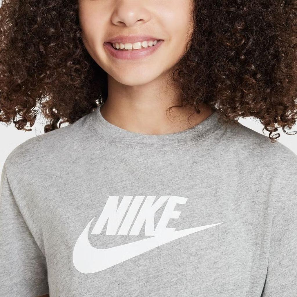 Nike T Shirt Toned Dark Gray Kids' FD0928-063