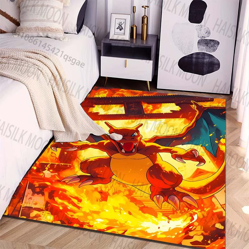 

Best Seller! Pokémon Charizard Theme Carpet Home Living Room Bedroom Sofa Doormat Decor Non-slip Floor Mat Child Area Rug Gifts 40x60cm (16x24in)