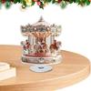 Ornement de Noël Manège Traditionnel 2D Festif Noël Décoration Acrylique Cheval de Manège Ornement Pour Fenêtre