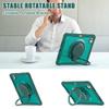 For iPad Pro 11 (2024) Case Rotary Kickstand PC+TPU+Silicone Tablet Cover