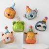 Animal Aluminum Film Balloon Sloth Lion Bear Giraffe Tiger Elephant Frog Balloon Zoo Theme Birthday, Shower, Holiday Decoration