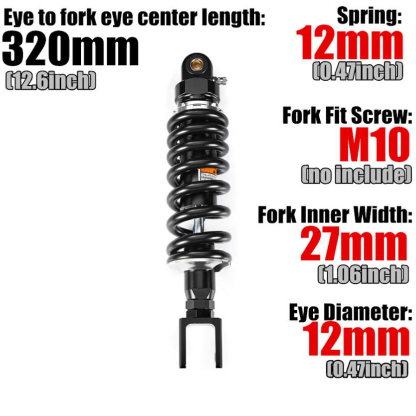 

RFY360 Modified Off-road ATV Buggy STX46 Adventure Shock Absorber Black & Silver 360-23 Fork