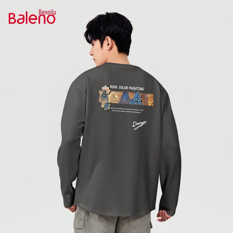 Baleno Men s Heavyweight Cotton Long Sleeve T-Shirt