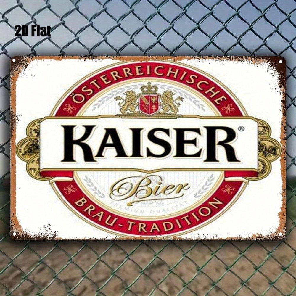 

Vintage Austrian Beer Metal Sign Kaiser Brewery Tin Poster 8x12 Home Bar Garage Wall Decor Rustic різнокольоровий
