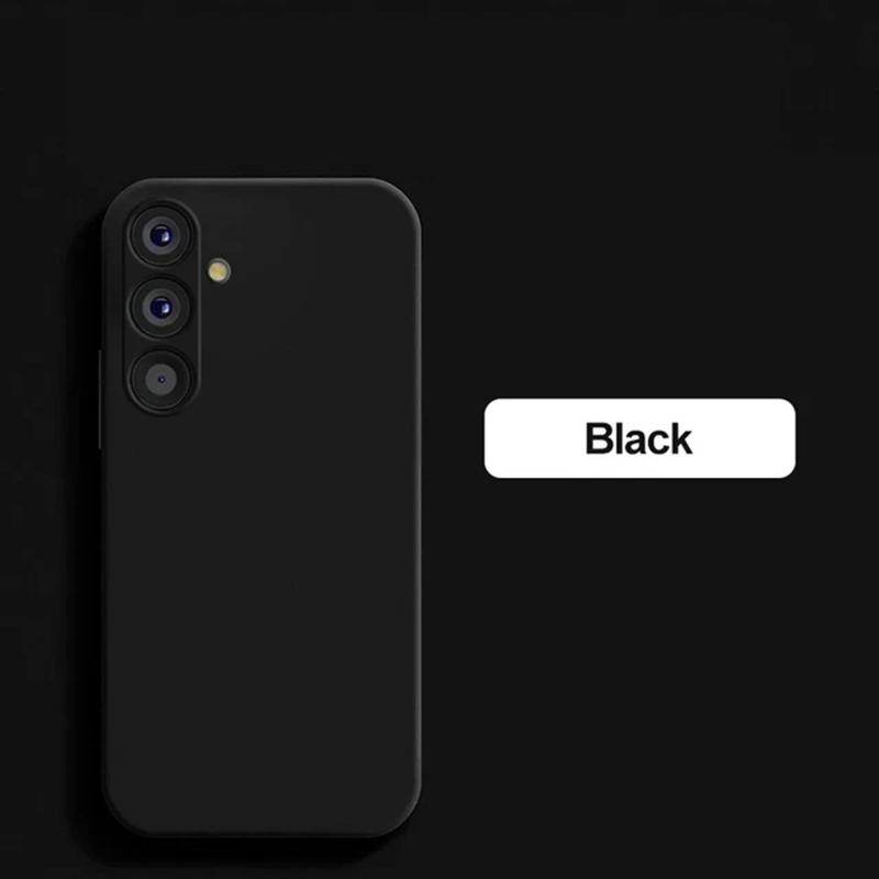 حافظة هاتف ناعمة من السيليكون السائل الحقيقي لهواتف سامسونج جالاكسي S22 S23 FE A05 A05S A15 A14 4G A24 A34 A54 5G S23FE S23 Plus