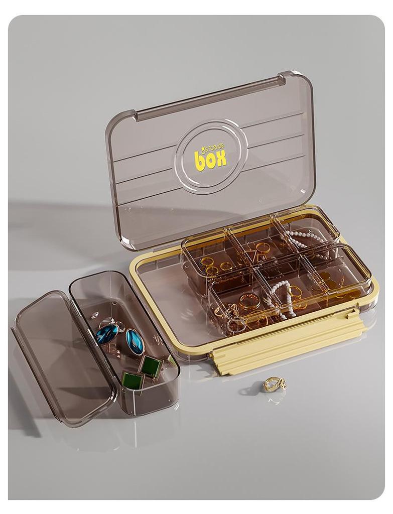 Portable Weekly Pill Organizer - Compact Travel Size with 3 Daily Compartments