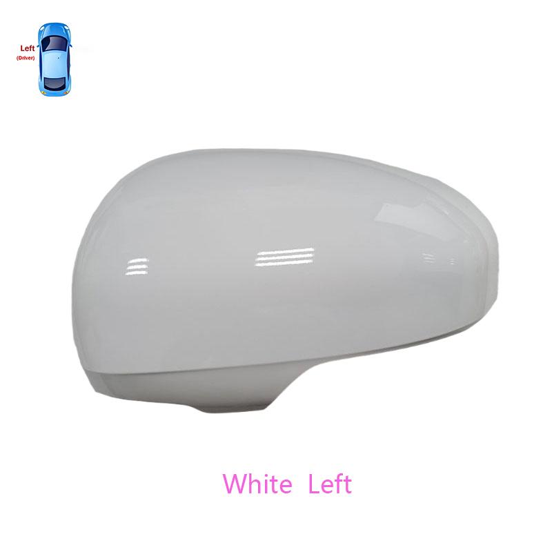 Для Toyota Ractis Verso 2010~2014 Корпус зеркала заднего вида Автоаксессуары Крышка зеркала заднего вида White Left