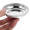 Stainless Steel Small Sauce Dish Round Dessert Dish Appetizer Condiment Tray  Spices