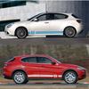 Suderinami Alfa Romeo Giulia/Stelvio Durų Lipdukai ir Šoninių Slenksčių Decalai