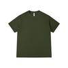 Gram heavy solid color crew neck T-shirt loose men's and women's same group clothes short-sleeved fashion versatile cultural shirt
