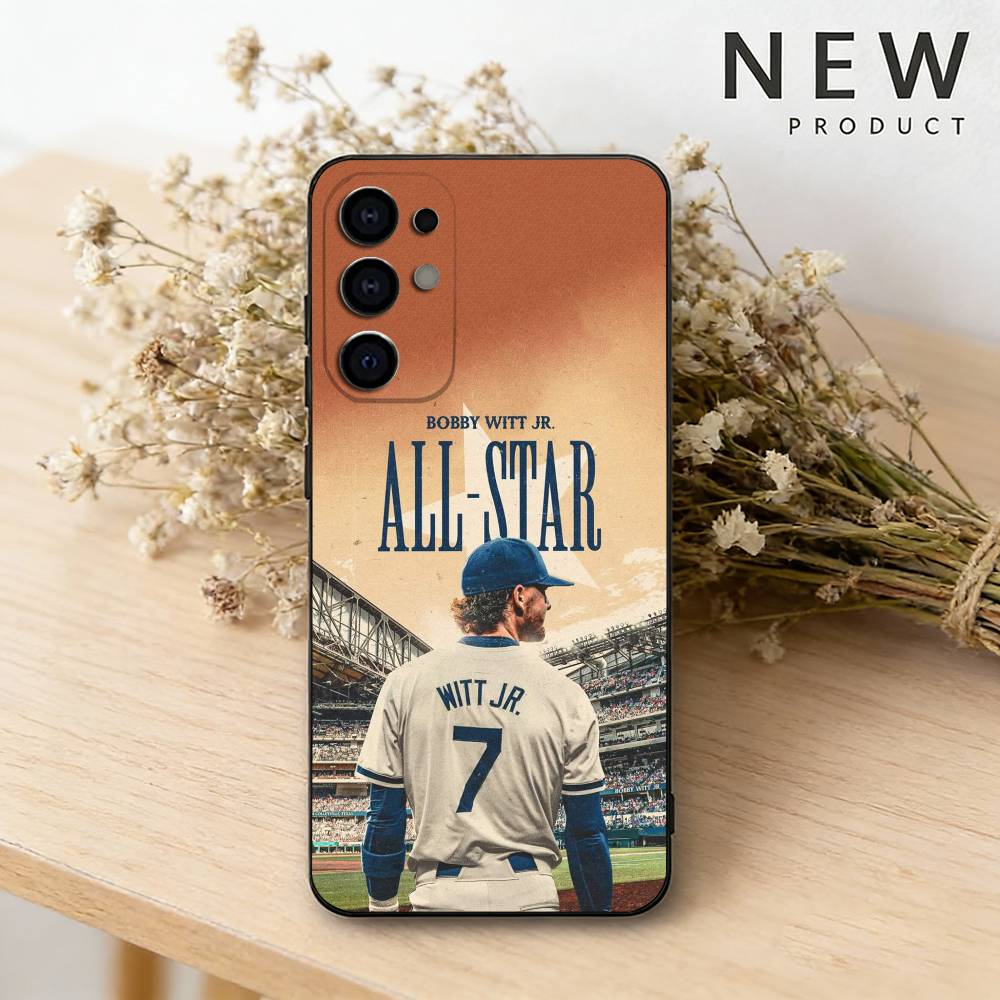 

B-Bobby witt JR 7 Phone Case For Samsung S26,25,24,23,22,30,21,10,9,Ultra,Plus,Lite Black Soft Case Samsung S26Plus