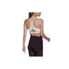 Adidas Letter Logo Print Low-Impact Sports Bra Women Underwear White GH7358