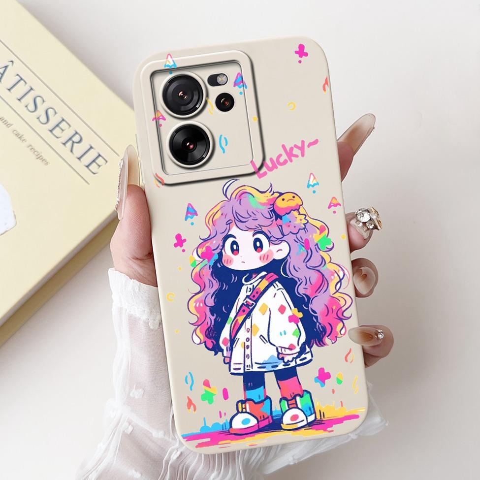 For Xiaomi 13T Pro Case 13T Silicone Cute Cartoon Cat Fashion Luxury Funny Shockproof Back Cover For Xiaomi 13T Phone Case Funda