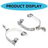 Stainless Steel Horse Spur Exquisites Roping Spur Rustproof Horse Boot Spur Decoration for Equestrian Competition