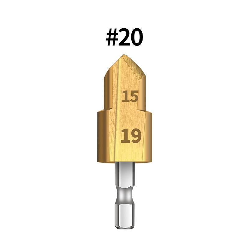 T-Handle Drill Bit Set for PPR/TPR Pipes: Water Pipe Punching & Reaming (20/25/32mm, 1/2" & 3/4").
