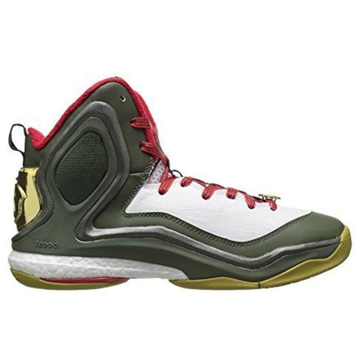 Adidas D Rose 5 Boost 'Year of the Goat' (Unisex) Base Green / Gold Metallic / Scarlet Basketball Shoes C76493