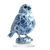 Charming Blue & White Porcelain Bird Statue - Acrylic Decor for Home, Office, or Garden
