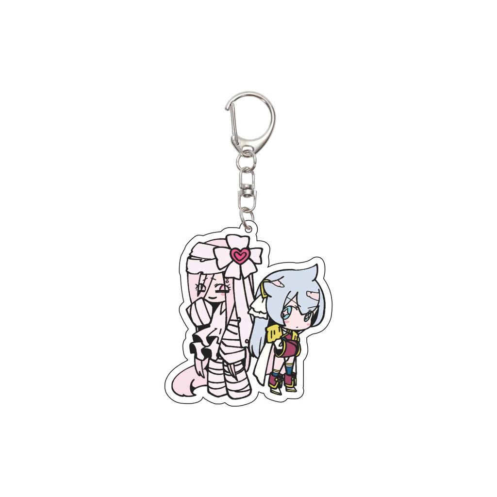 55MM Anime Gushing over Magical Girls Keychain Hiiragi Utena Key Chain Acrylic Model Plate Christmas Gifts