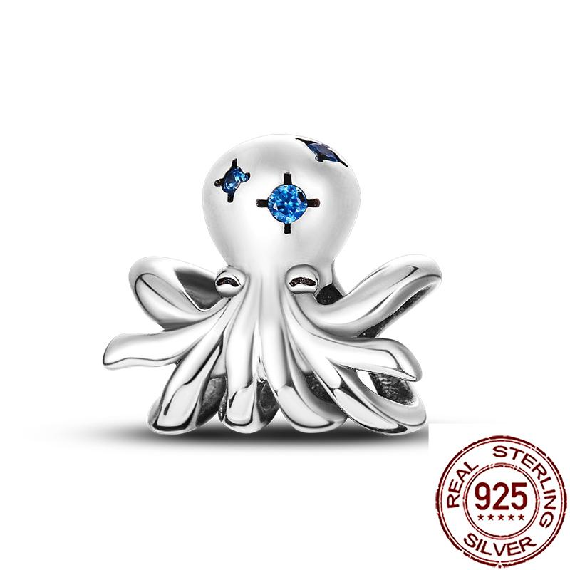 Uroki Oceanu Miedziana Rozgwiazda Muszla Ślimaka Ośmiornica Żółw Morski Ryba Koraliki Pasują do Bransoletki Naszyjnika Kobiety DIY Biżuteria