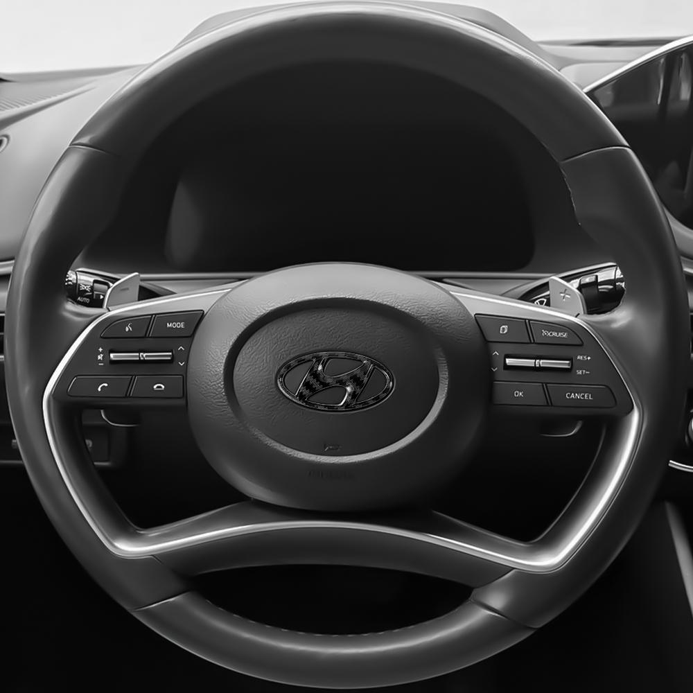 Car Steering Wheel Center Logo Emblem Cover Auto Accessories For Hyundai i20 i30 Tucson i10 ix35 i40 Accent Azera Elantra Ioniq R1