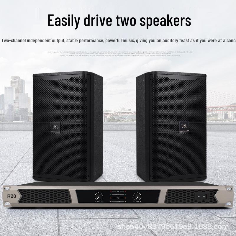 Professional HiFi Dual Channel DSP Power Amplifier for Home & Concerts