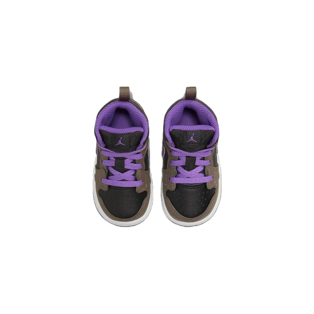 Jordan 1 Mid Little Kids Brown White DQ8425-215