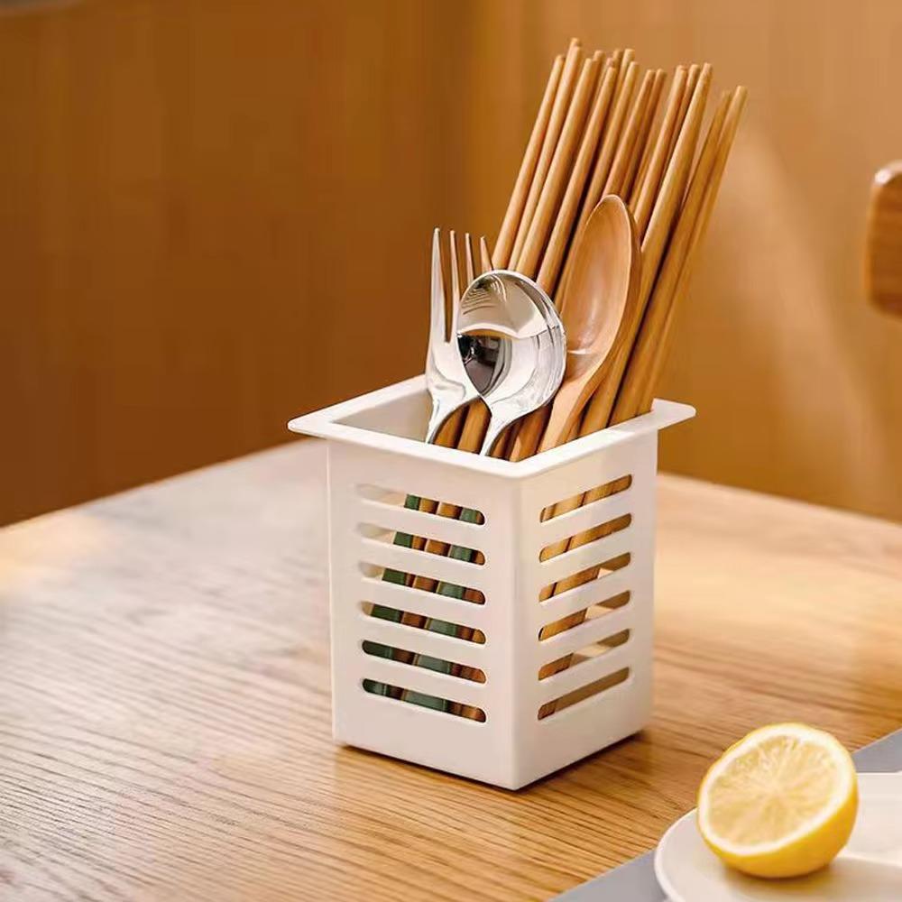 Kitchen Tool Toothbrush Holder Hanging Drain Chopstick Barrel New Wall Mounted Holder  Bathroom