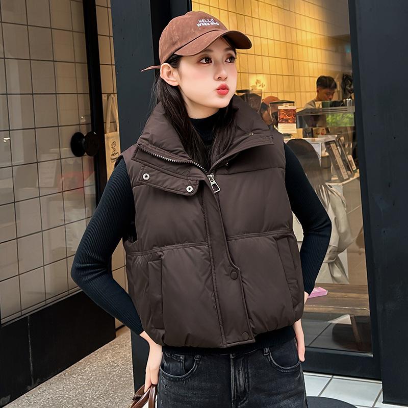 Winter cotton vest women's cotton vest women's autumn and winter small man versatile warm outer wear vest