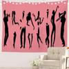 Woman Sexy Artistic Black and White Line Picnic Mat Hippie Trippy Tapestry Wall Art Meditation Decor for Bedroom Living Room