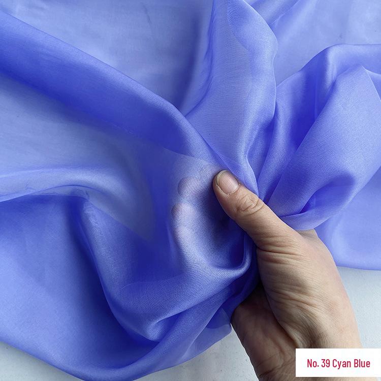 Chiffon di Vera Seta Largo 6 mm: Tessuto di Seta di Gelso Trasparente per Foulard, Vestiti Estivi e Abiti da Sera