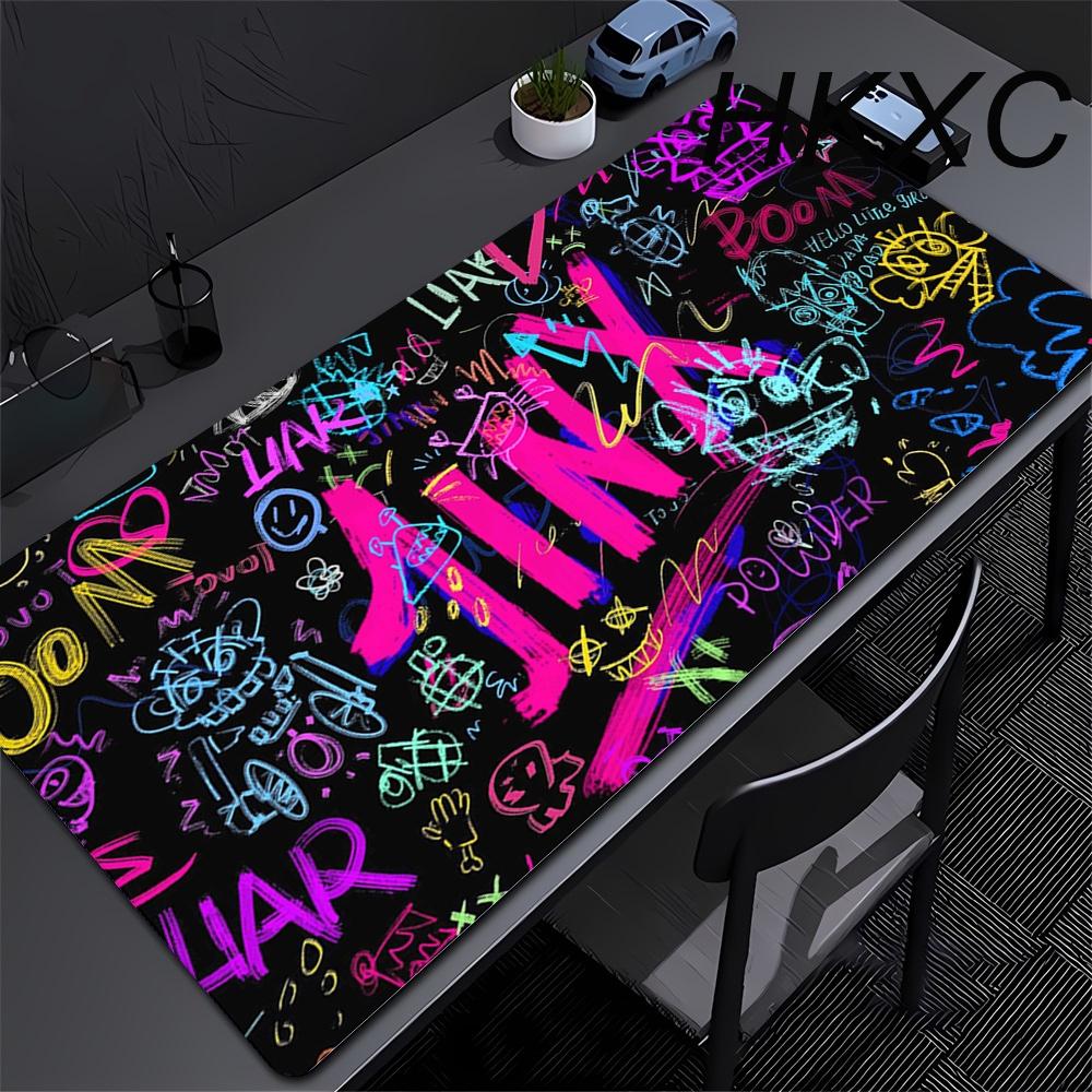 Arcane Jinx Anime Mouse Pad Large Computer Office Game Table Mats XXL Rubber Anti-slip Gaming Keyboard Mousepads Long Desk Pads