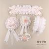 Sweet Lace Bow Handmade Headdress Pink Lolita Headband Top Hat Kc Set