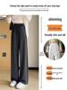 Drapey High-Waisted Slimming White Pants - Summer Versatile Casual Wear for Women