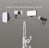 2M 79in Adjustable Metal Tripod Light Stand with 1 4in Screw Stainless Steel 2 Sections Adjustable 3kg 6.6lbs Load
