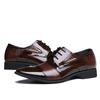 Herren Hochzeitsschuhe Echtes Leder Formell Business Spitzschuh für Herren Kleiderschuhe Herren Oxford Flats Zapatos Hombre