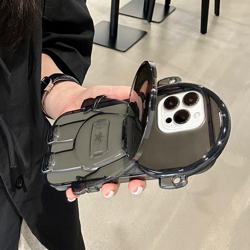 

Для iPhone 14 13 12 Pro Max 11 милый астронавт с подставкой желе цвета прозрачный чехол противоударный чехол из ТПУ с веревкой-цепочкой