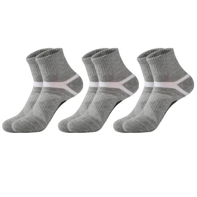 3 Pairs Men's Socks Hiking Black Sports Basketball Socks Casual Soft Running Summer Absorb Sweat Breathable Male Sokken Gifts