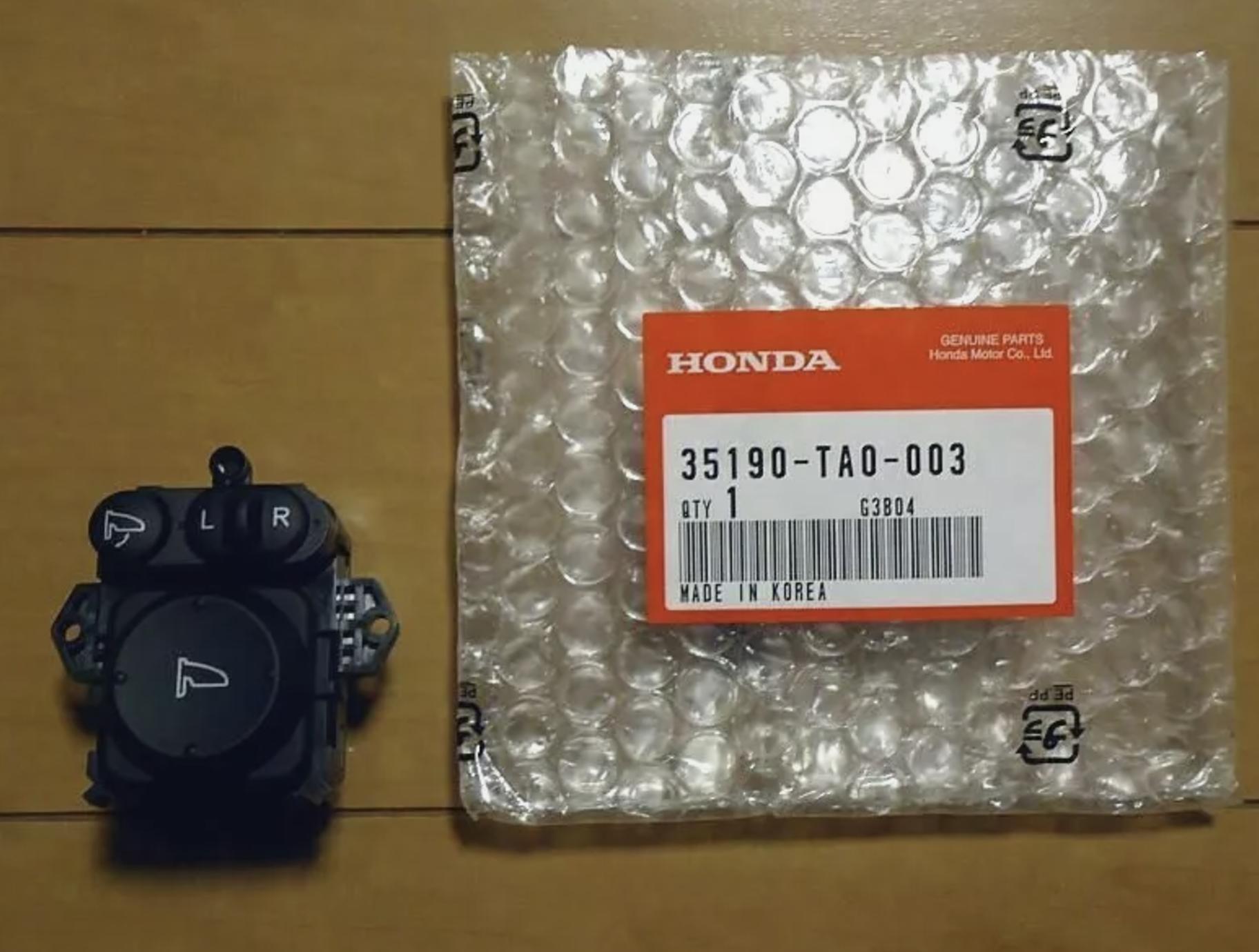 

Honda Genuine OEM 07-12 Accord INSPIRE Folding Mirror Switch 35190-TA0-003 JAPAN