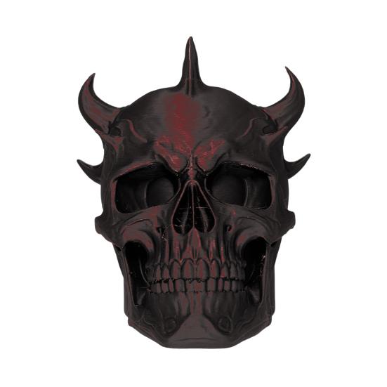Trailer Dust Cover Horned Demon Skull Tow Cover Heavy-Duty 3D Printed One-Piece Molded Tow Bar Cap Matte Texture Trailer Accessory