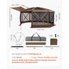SucceBuy Pop up Gazebo Screen Tent Large Camping Canopy Tent with Removable Top & Carry Bag Quick-Set & Bite-Proof for Backyard