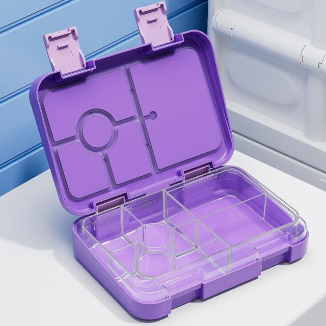 1100ml Kreslený potisk Obědový box Vhodný do mikrovlnné trouby Bento box Halloween Mezipatro Nepropustný Úložný box Hermetické nádoby Studenti