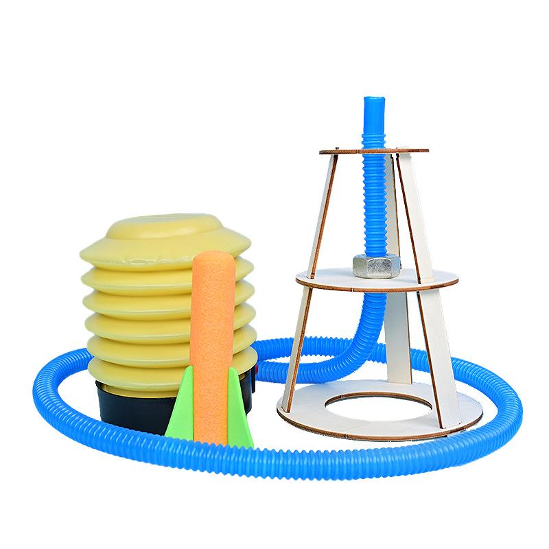 DIY Handmade Rocket Launcher Science Experiment Kit for Kids - Educational Physics Teaching Aid