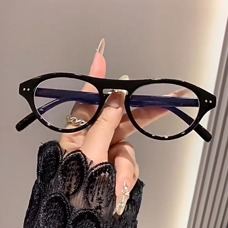 

New Vintage Transparent Glasses Frame Women Men Luxury Brand Round Eyeglasses Female Small Eyewear For Male Female